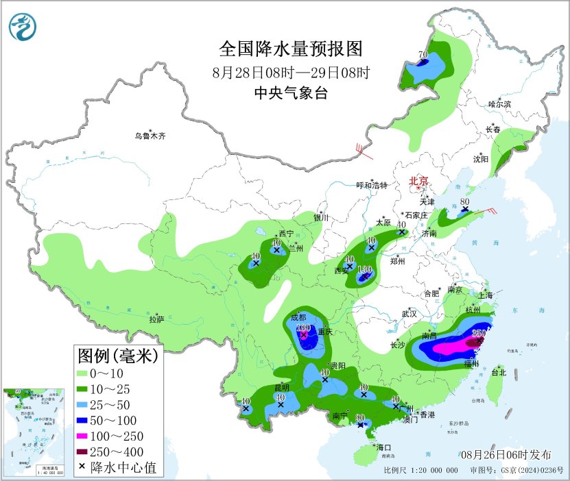 广东广西云南等地雨势较强山西河北等地仍有明显降雨预报图