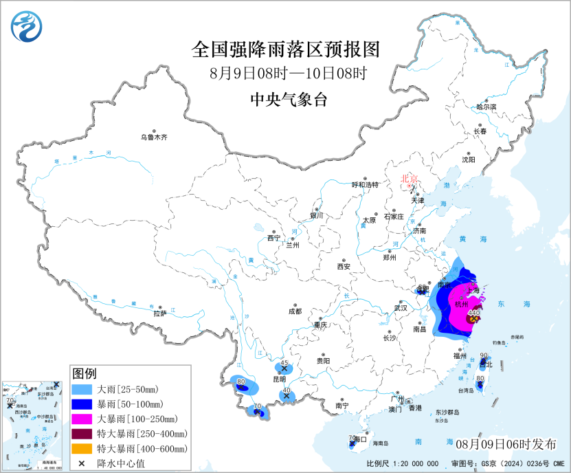 台风“白海豚”即将登陆浙闽沿海华东华中等地有强风预报图