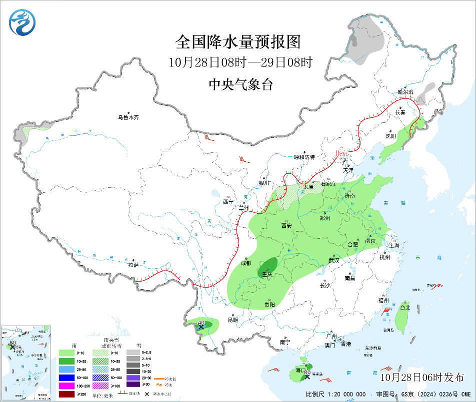 东北华北内蒙古中东部等地气温起伏29日起西藏南部预报图