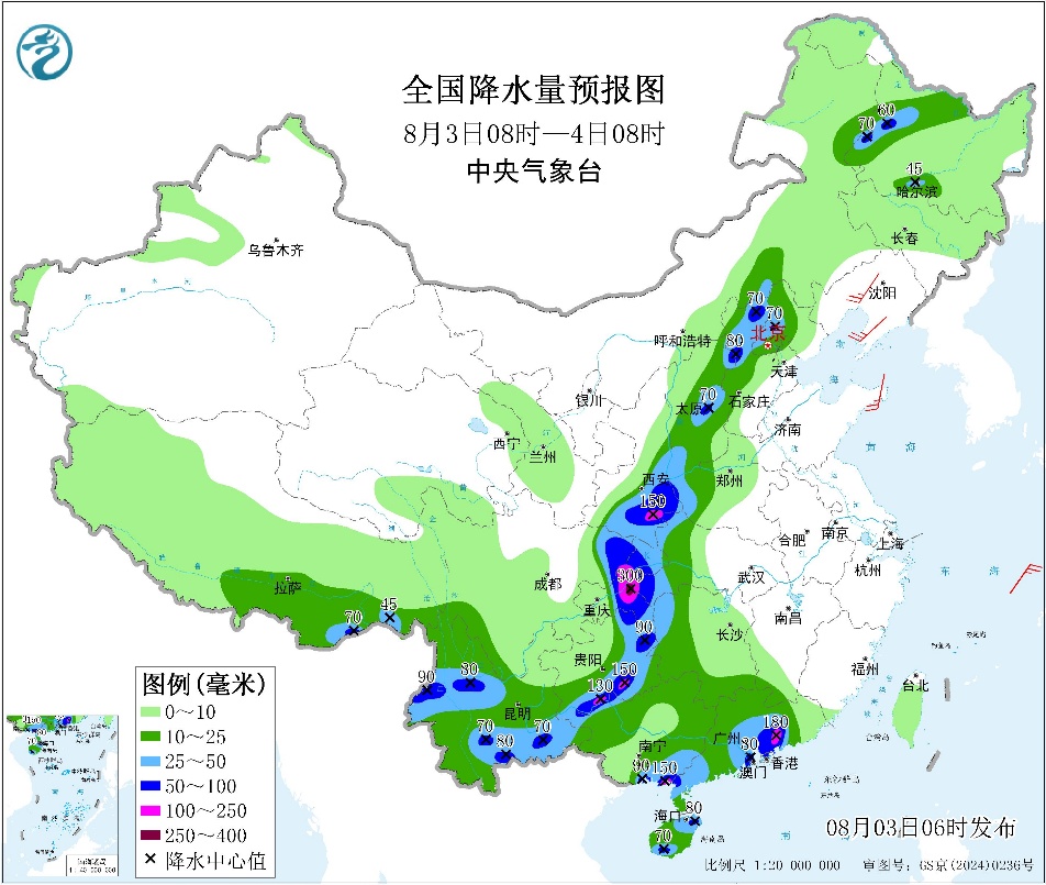 明起陕西四川重庆贵州等地降雨减弱华北东北等地警惕预报图