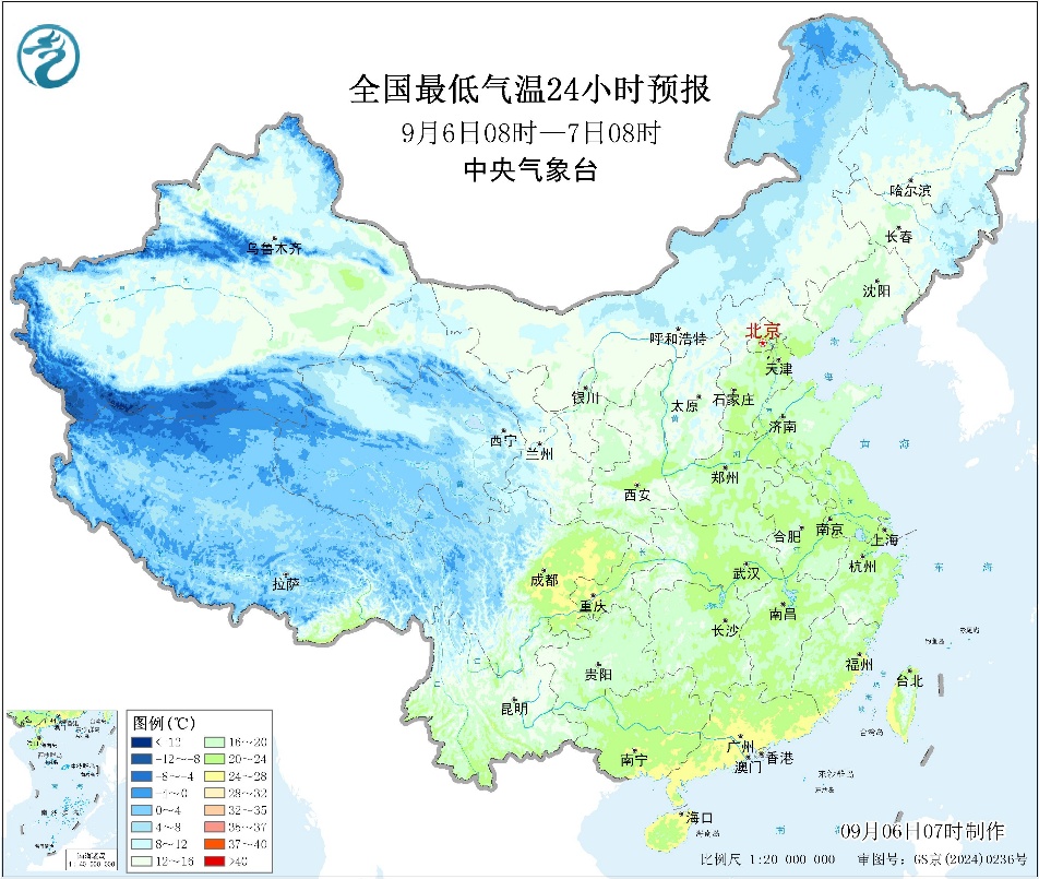 未来三天西北地区华北内蒙古等地有明显降水降温过程预报图