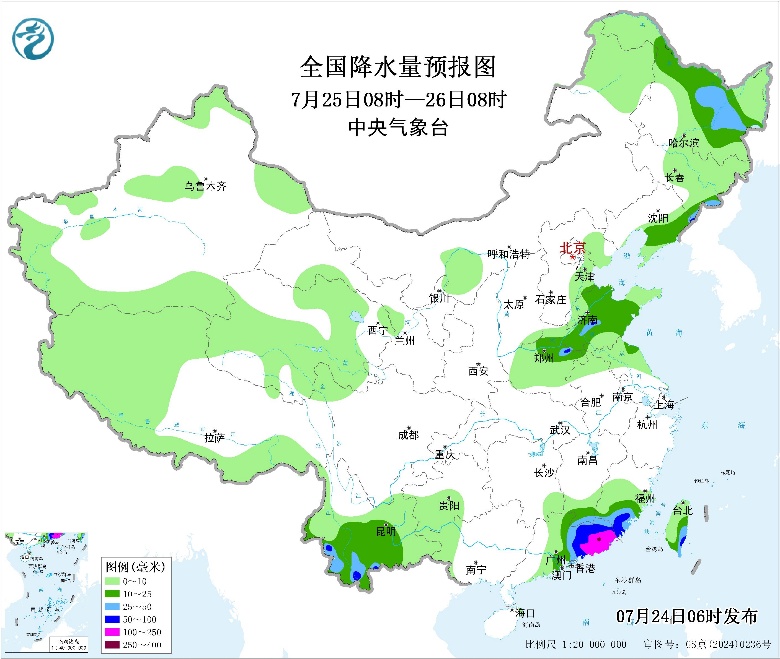东北黄淮江淮有强对流台风“红霞”生成将在粤闽一带预报图