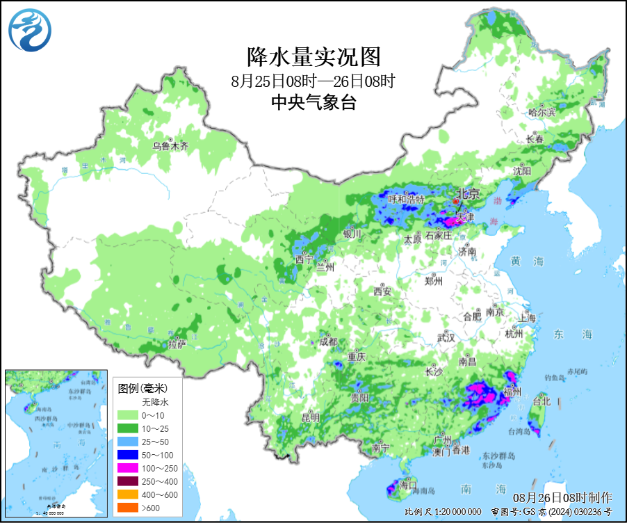 广东广西云南等地雨势较强山西河北等地仍有明显降雨预报图