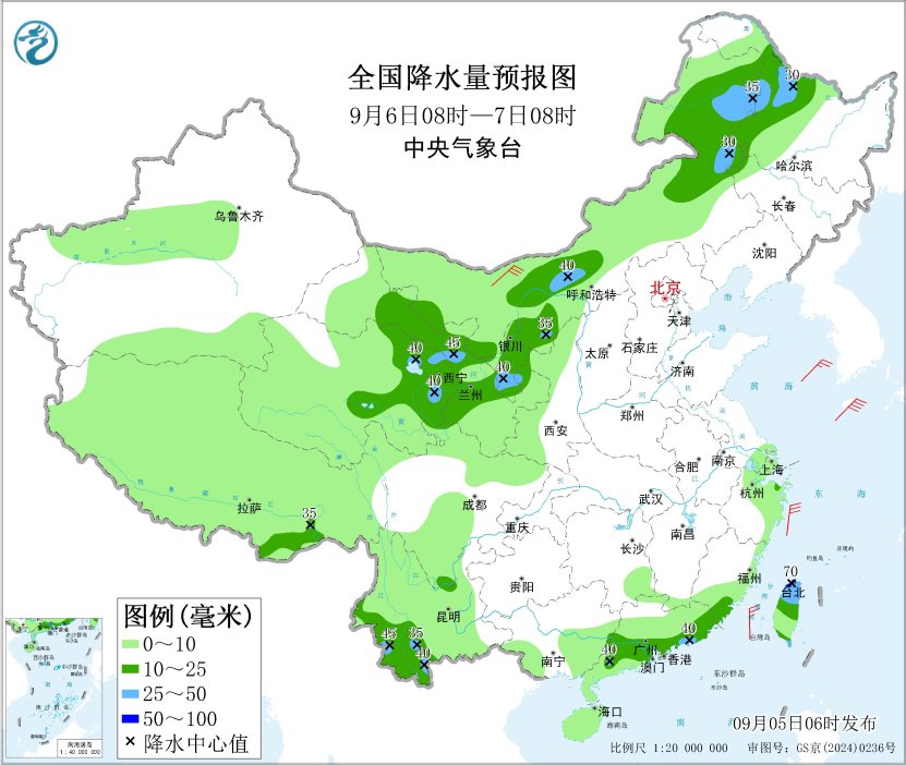 今日福建江西广东等地有较强降雨明日起北方将迎降雨预报图
