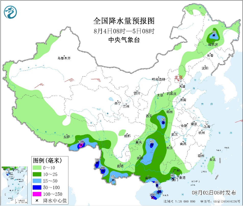 陕西四川重庆广东等地降雨强内蒙古东北华北多对流性预报图