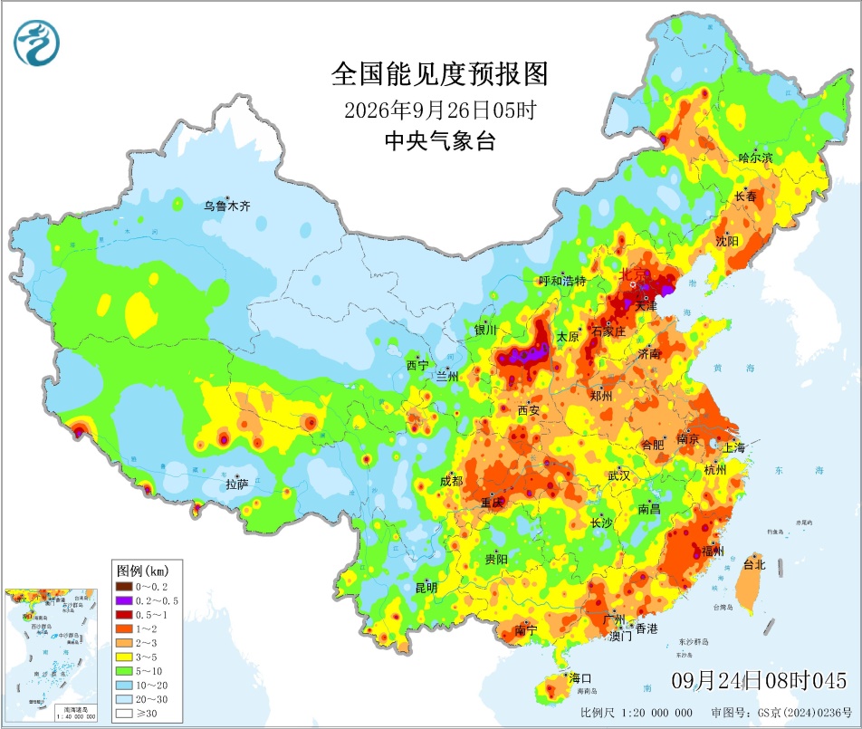 中秋假期华西至黄淮江淮降雨持续青藏高原雨雪较强预报图
