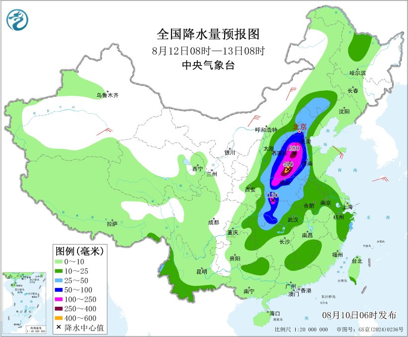 台风“白海豚”两次登陆浙江浙沪苏皖鄂豫等地有强降预报图