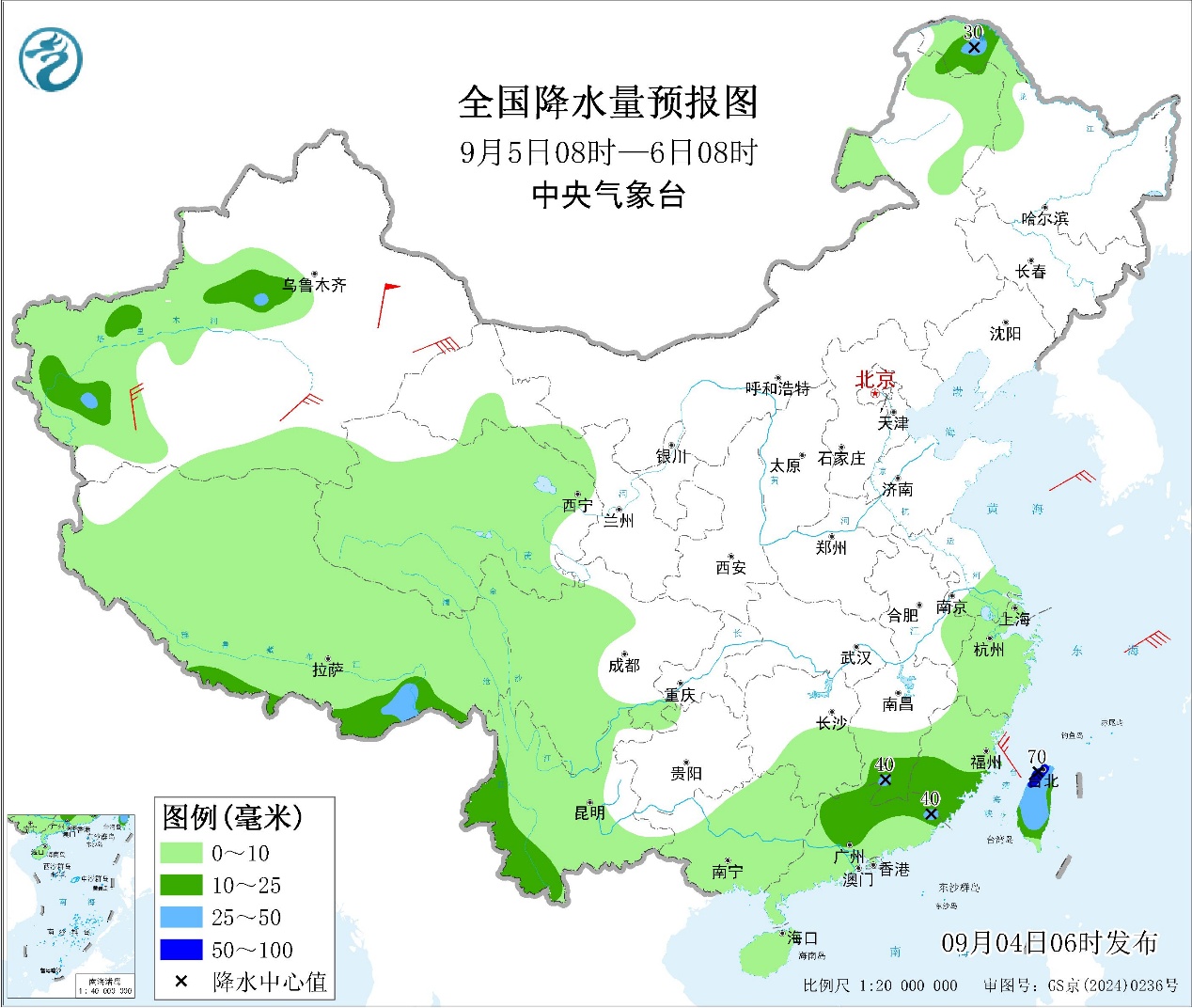 湖南江西福建等地有强降雨北方地区部分地区将迎降雨预报图