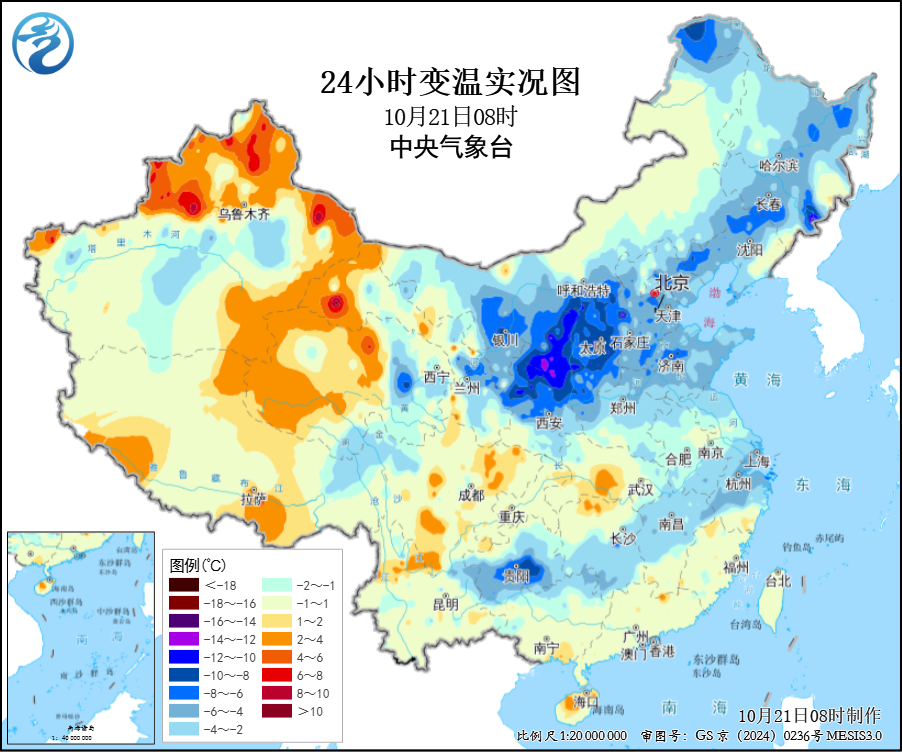 北方秋凉华南如夏“蔷琵”靠近台湾以东洋面预报图