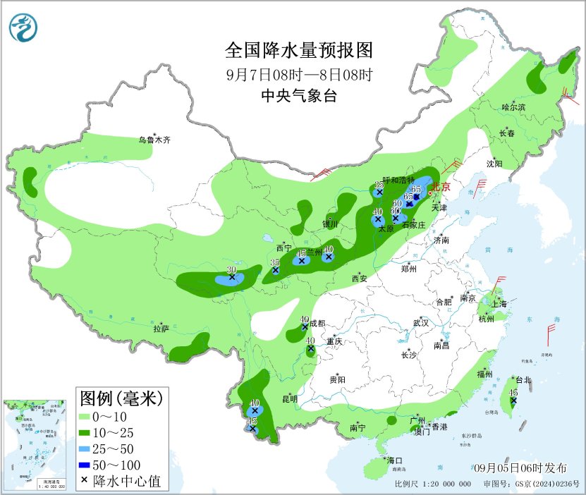 今日福建江西广东等地有较强降雨明日起北方将迎降雨预报图