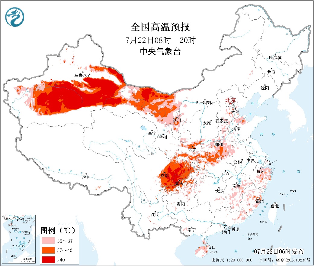 桂苏冀等地有较强降雨北方多强对流西北西南等地有持预报图