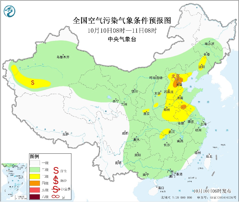 冷空气将影响北方地区带来大风降温天气预报图